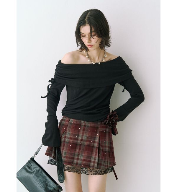 jouetie「フレアスリーブオフショルトップス」|Tシャツ・カットソー|