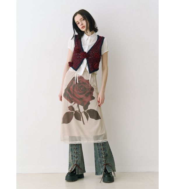 jouetie「ローズシアーミドルスカート」|スカート|