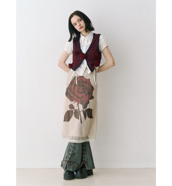 jouetie「ローズシアーミドルスカート」|スカート|