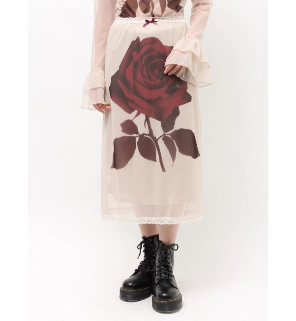 jouetie「ローズシアーミドルスカート」|スカート|