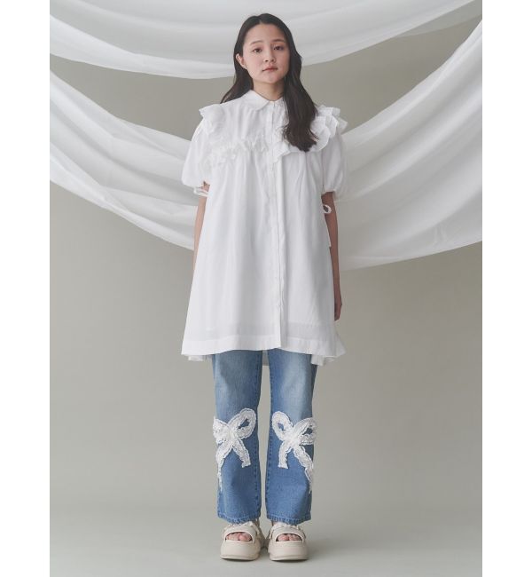 merry jenny「フリルメッシュスニーカーサンダル」|サンダル|