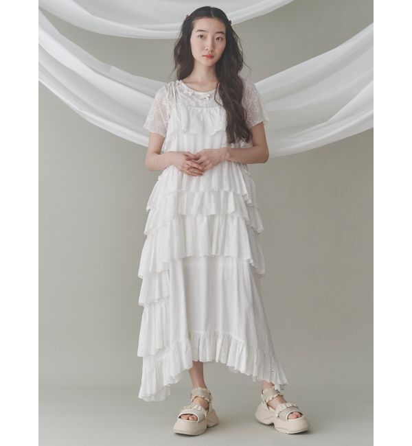 merry jenny「フリルメッシュスニーカーサンダル」|サンダル|