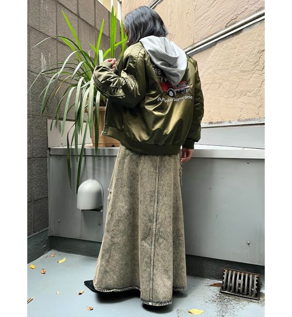 GYDA「【みちょぱコラボ】RIDICULOUS MCPサテンブルゾン」|ブルゾン・スタジャン|