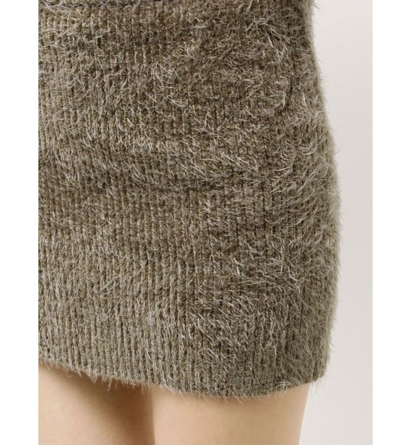 GYDA「シャギーニットタイトミニスカートライクショートパンツ」|スカート|
