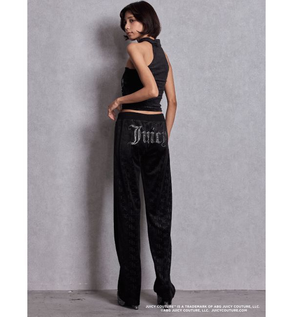 GYDA「GYDA&times;Juicy Couture GG JC Emboss Big Bling Velour Track Pants」|その他|