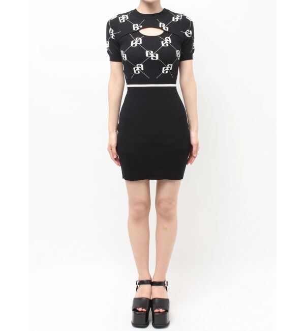 GYDA「GG FRONT OPENニットワンピース」|ワンピース|