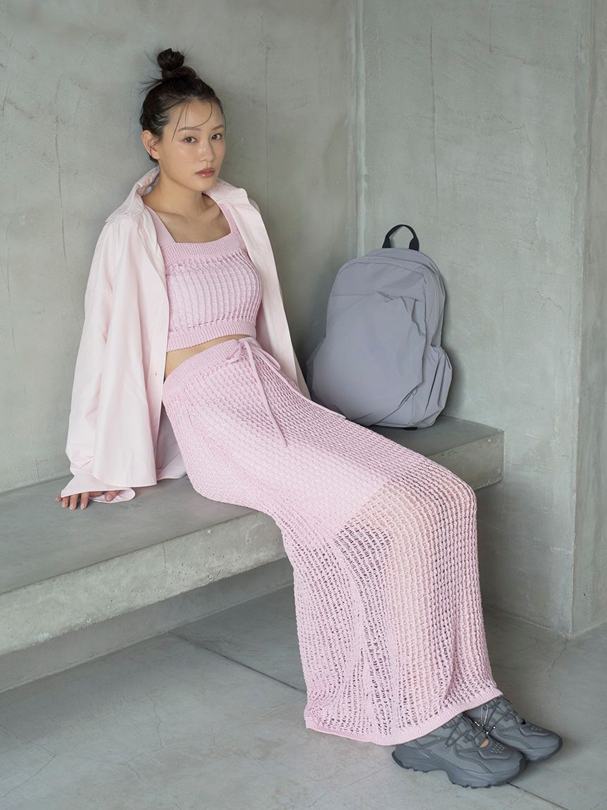 emmi atelier「【ONLINE限定カラー】eco 撥水ギャザーボディーバックパック」|リュック|