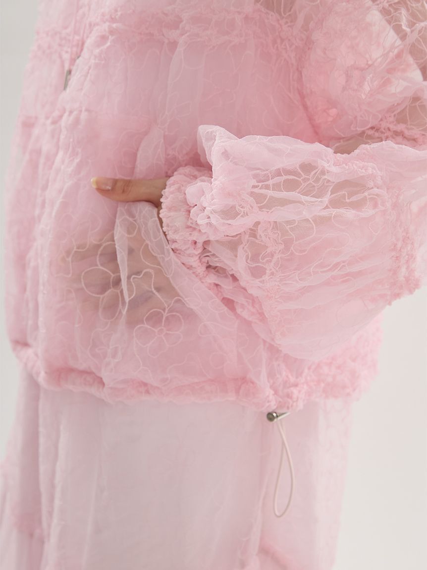 emmi atelier「フラワーエンブロイダリーブルゾン【セットアップ対応】」|ブルゾン・スタジャン|