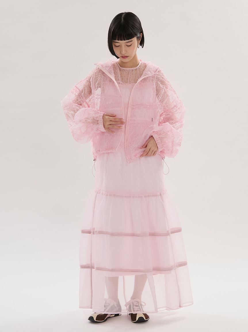 emmi atelier「フラワーエンブロイダリーワンピース【セットアップ対応】/ハンドウォッシャブル」|ワンピース|