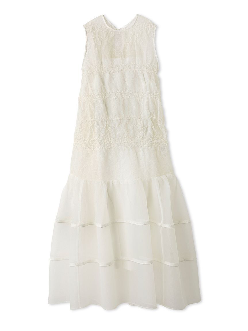 emmi atelier「フラワーエンブロイダリーワンピース【セットアップ対応】/ハンドウォッシャブル」|ワンピース|