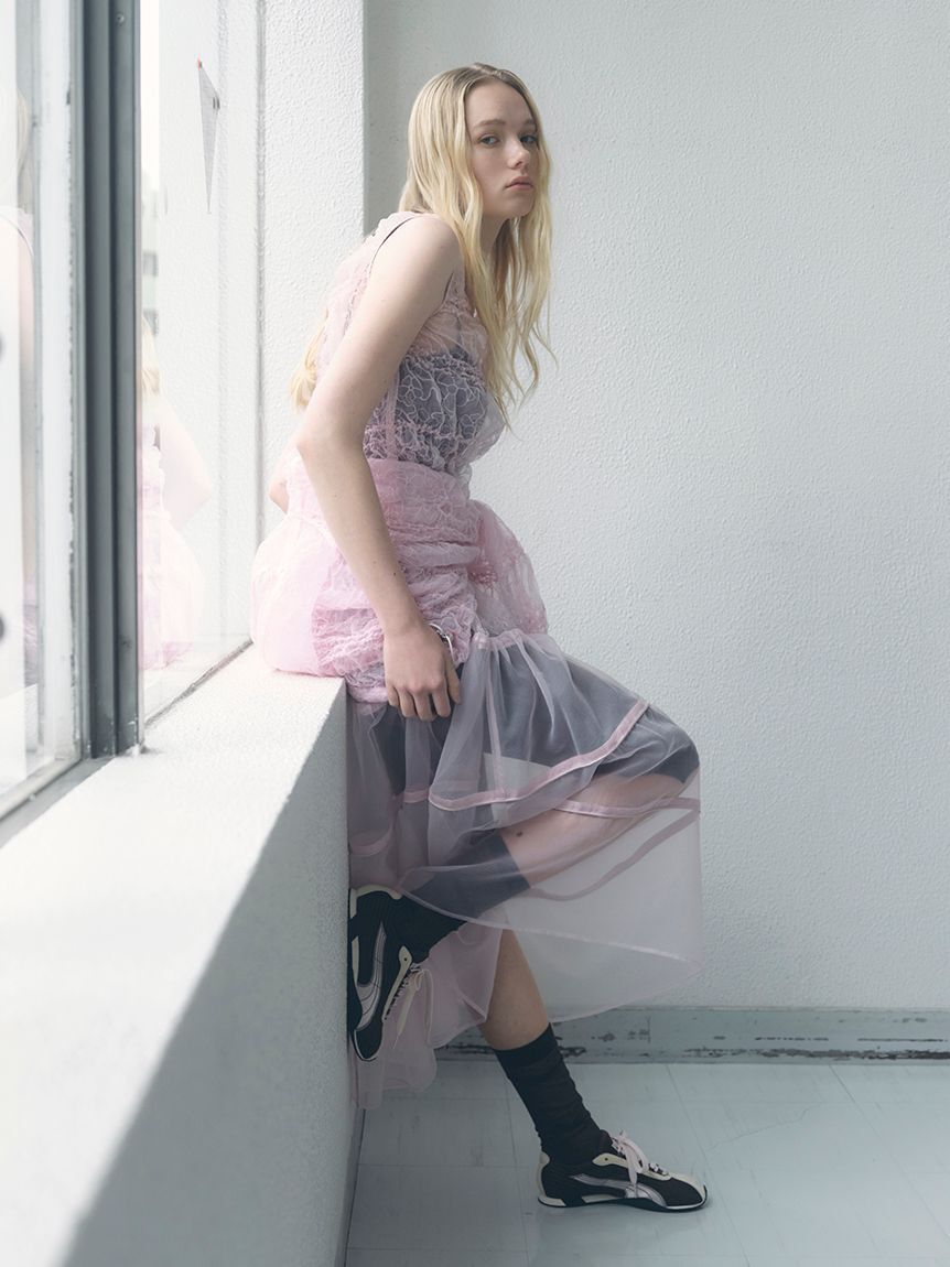 emmi atelier「フラワーエンブロイダリーワンピース【セットアップ対応】/ハンドウォッシャブル」|ワンピース|