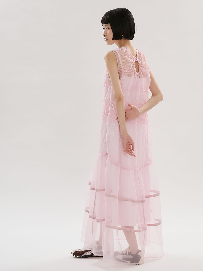 emmi atelier「フラワーエンブロイダリーワンピース【セットアップ対応】/ハンドウォッシャブル」|ワンピース|