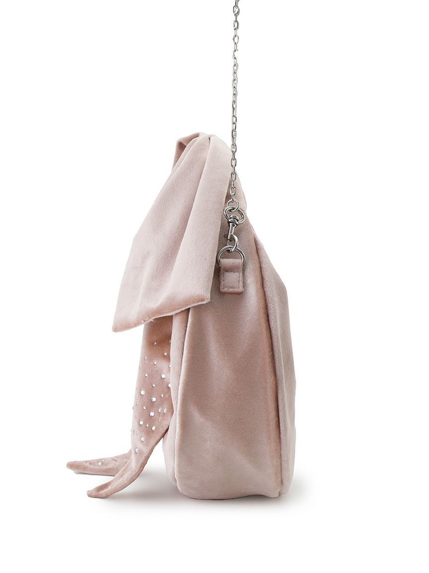 FURFUR「【WEB限定】クリスタルロゴベロアリボンバッグ」|トートバッグ|