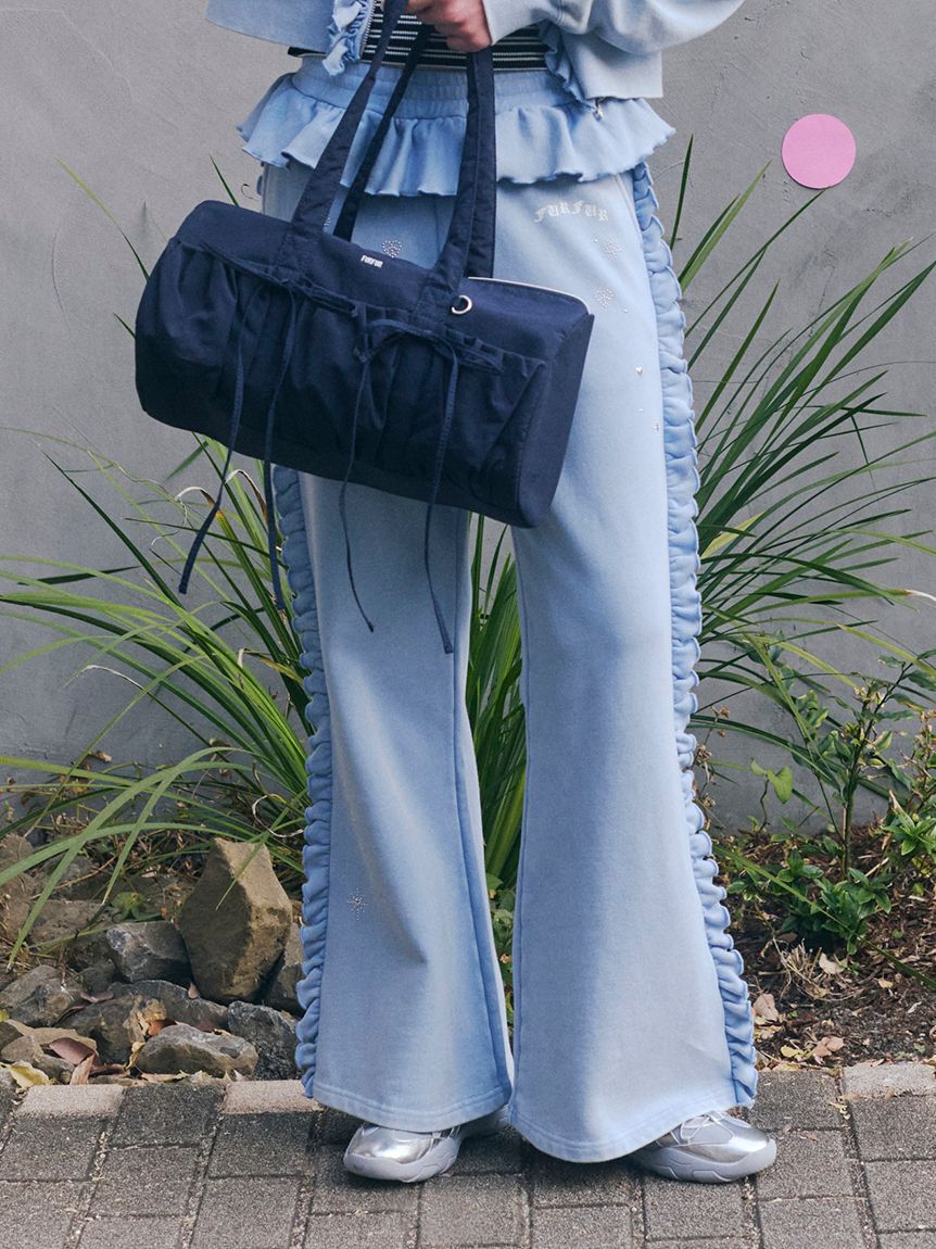 FURFUR「フリルスウェットパンツ」|チノ|BLU