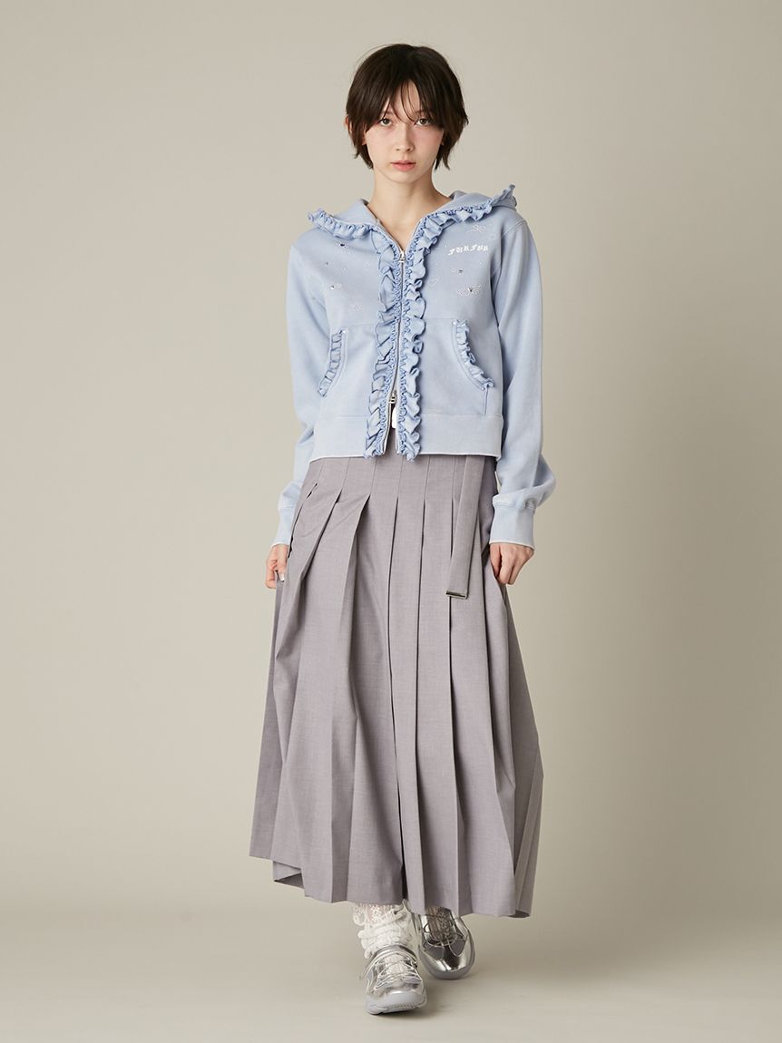 FURFUR「ハートモチーフフリルパーカー」|パーカー|