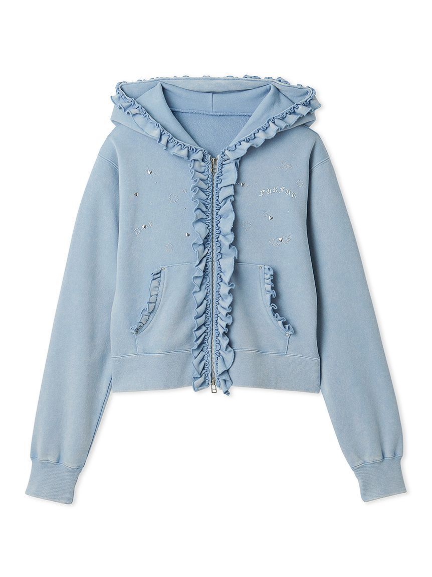 FURFUR「ハートモチーフフリルパーカー」|パーカー|