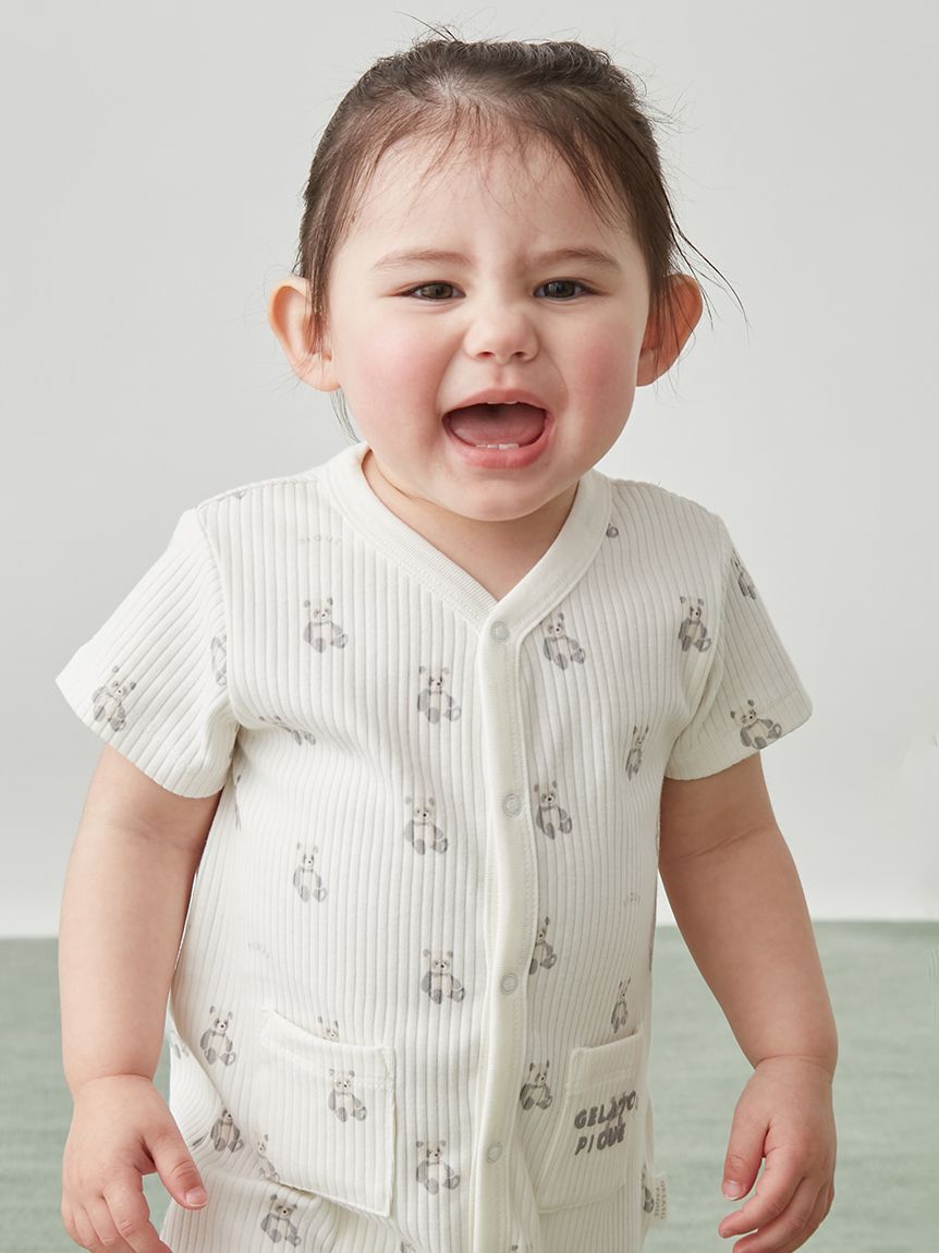 GELATO PIQUE KIDS & BABY「【BABY】ぬいぐるみ柄ロンパース」|ロンパース|