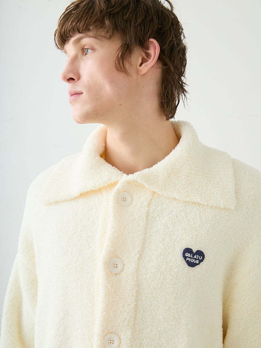 GELATO PIQUE HOMME「【HOMME】べビモコハートロゴ刺繍カーディガン」|カーディガン|