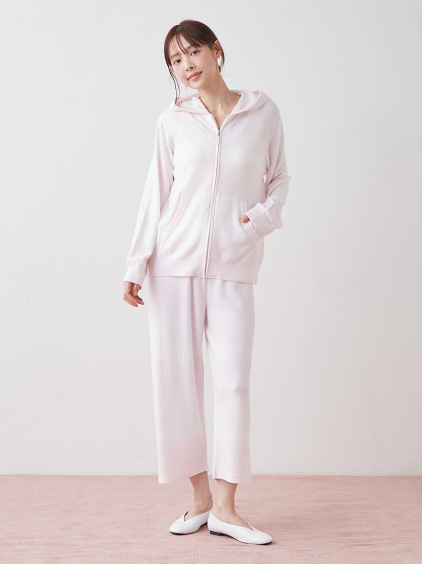 gelato pique「スムーズィーliteグラデーションボーダー7分丈パンツ」|ルームウェア|