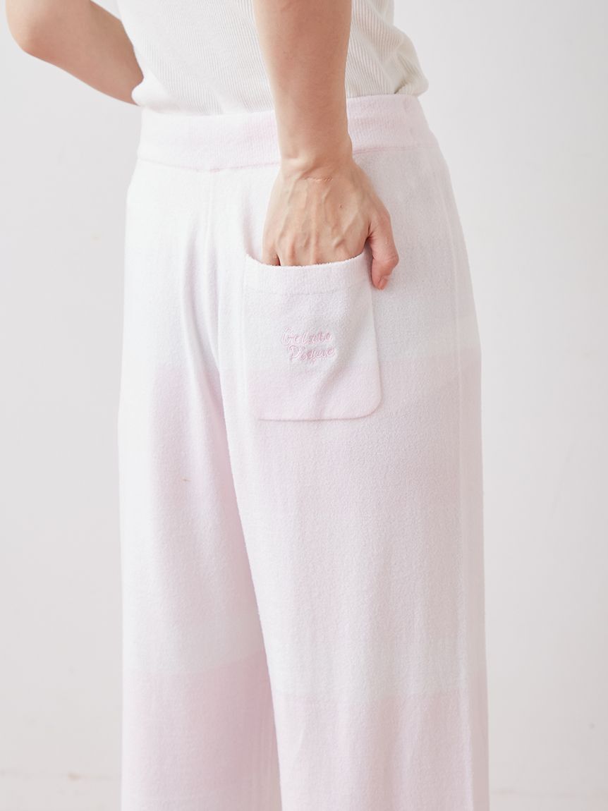 gelato pique「スムーズィーliteグラデーションボーダー7分丈パンツ」|ルームウェア|