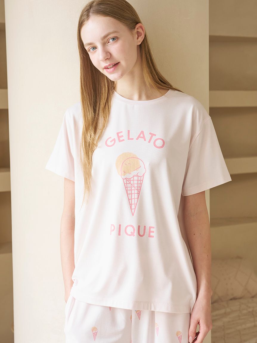 gelato pique「【IFMC.】ワンポイントTシャツ」|ルームウェア|