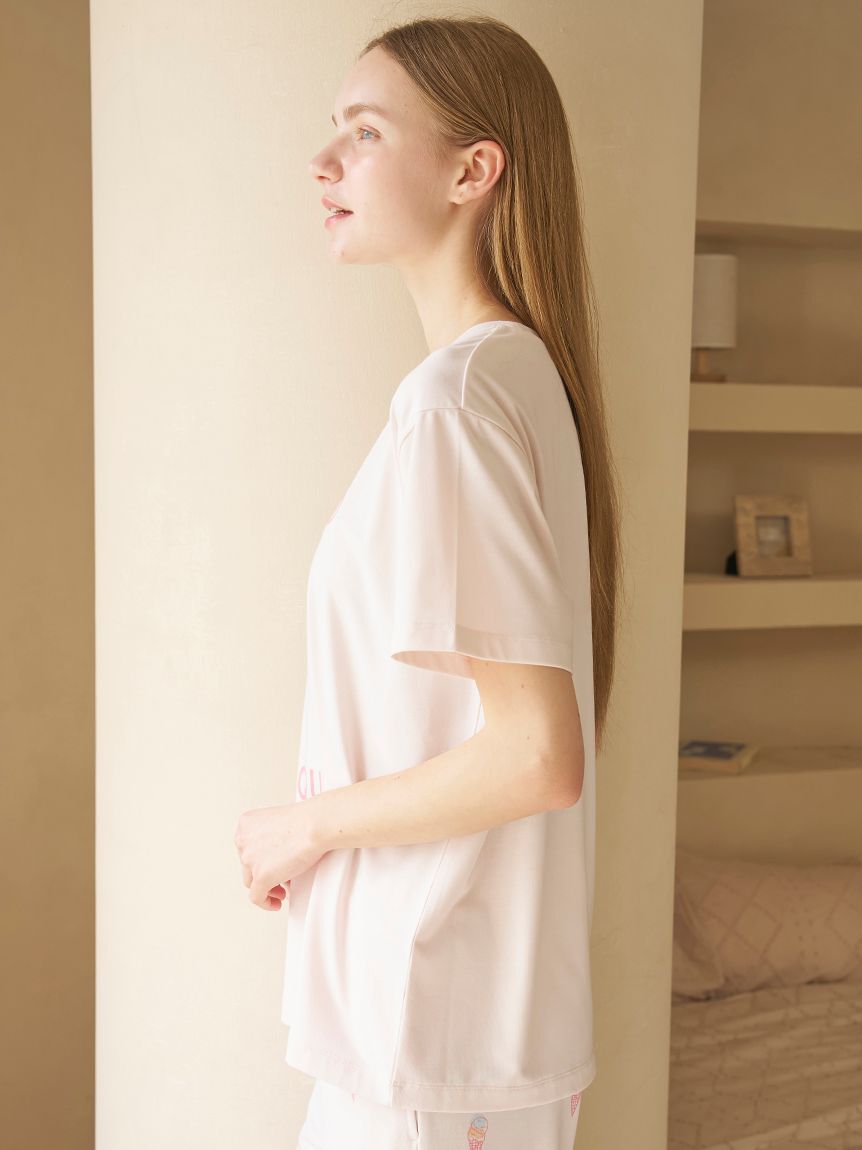 gelato pique「【IFMC.】ワンポイントTシャツ」|ルームウェア|