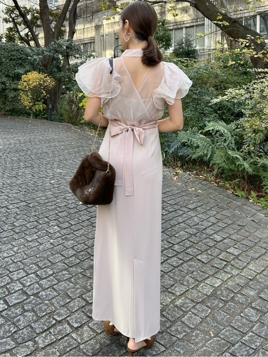 SNIDEL「ボレロセットキャミワンピース」|ドレス|