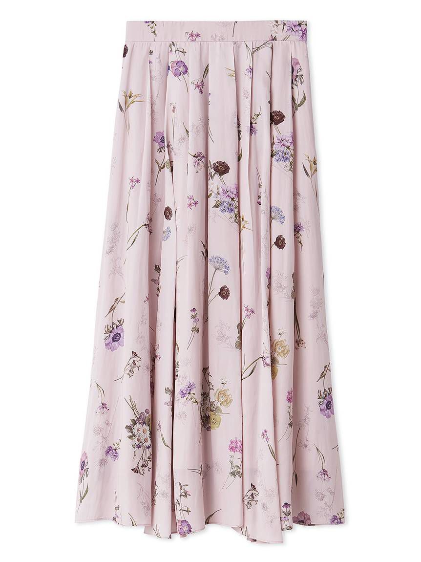 SNIDEL「フローラルプリントフレアスカート」|スカート|PNK