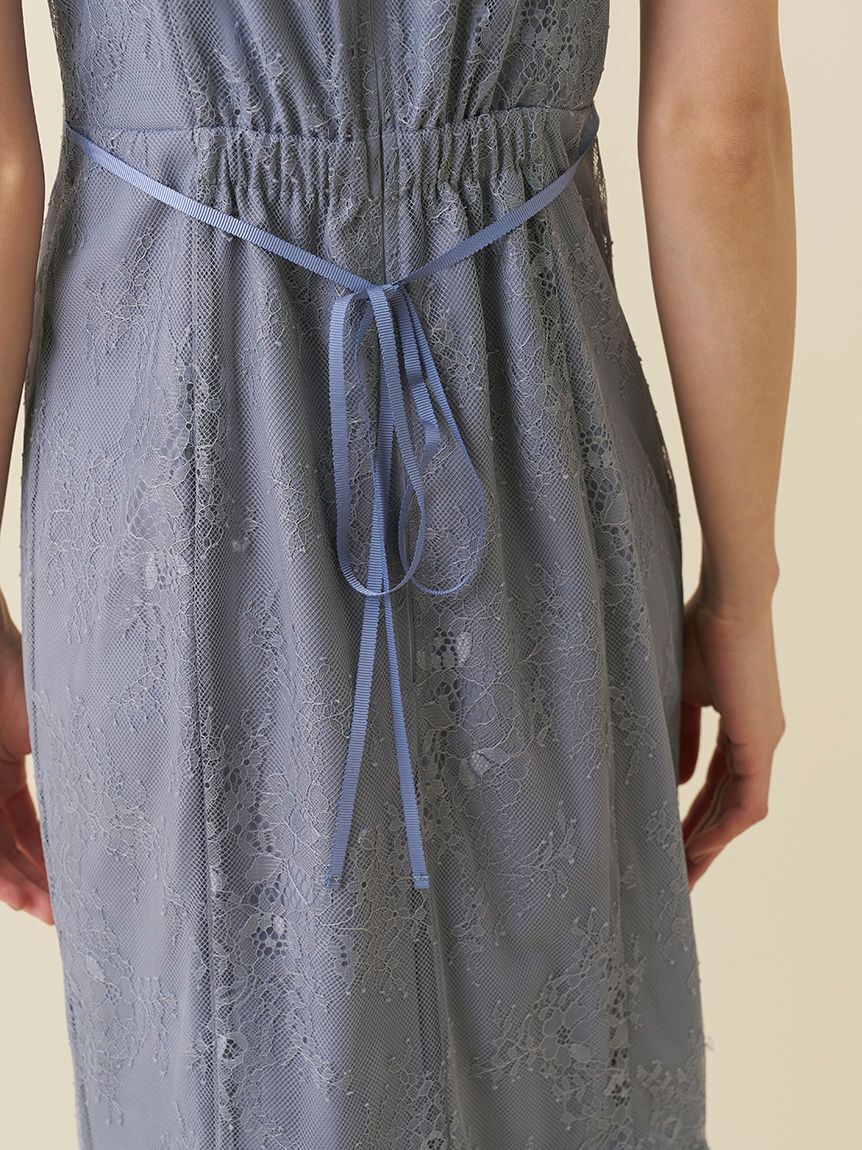 SNIDEL「レースケープセットマーメイドドレス」|ドレス|