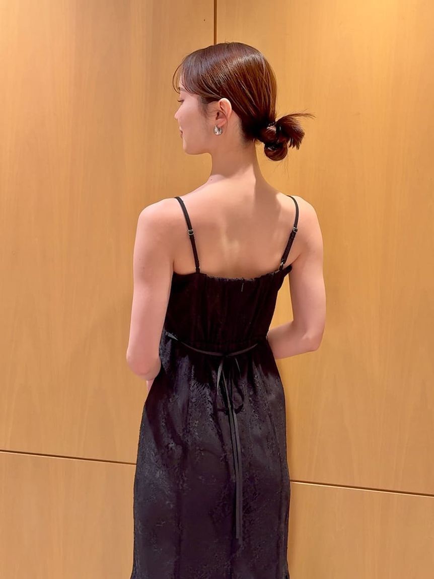 SNIDEL「レースケープセットマーメイドドレス」|ドレス|