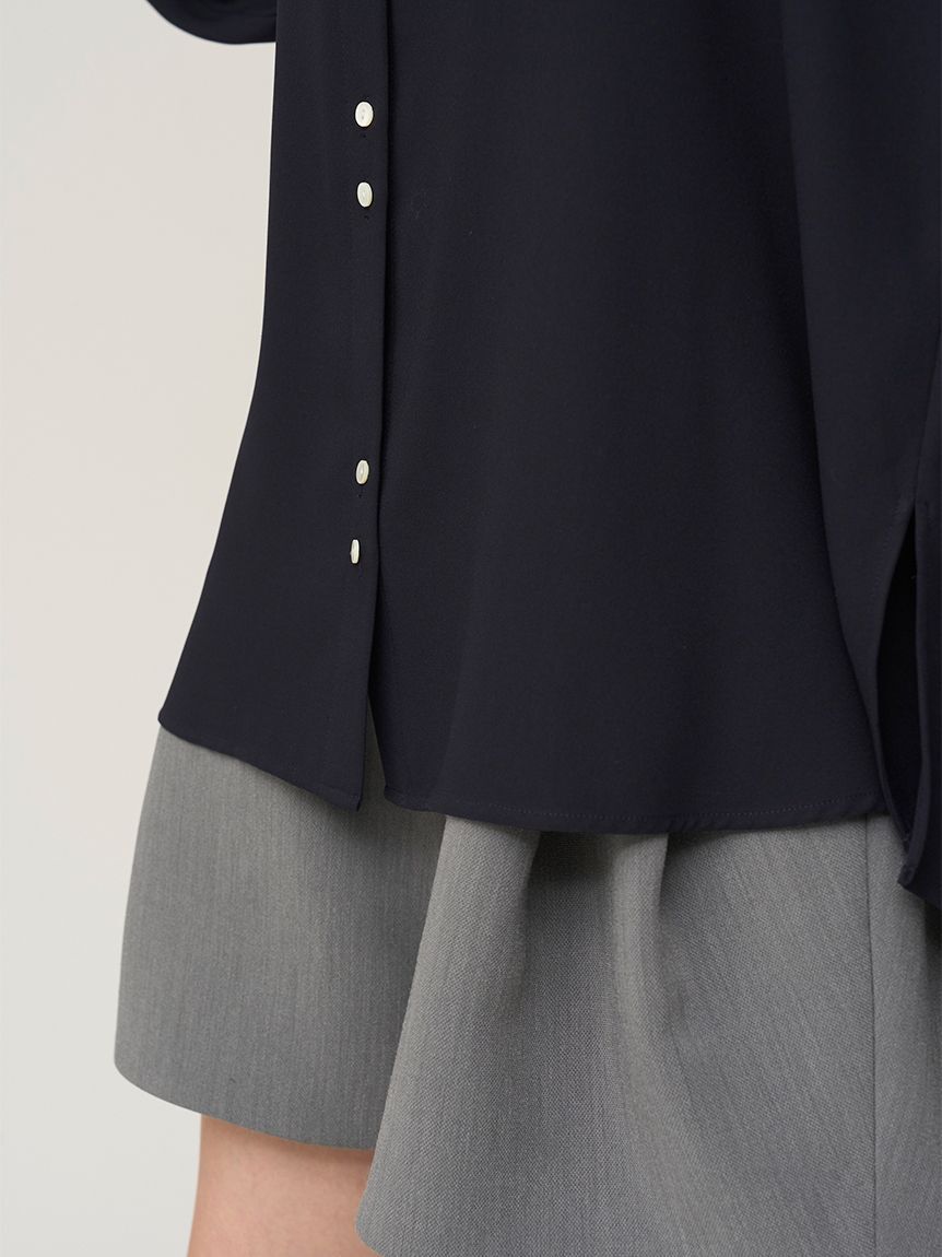 SNIDEL「バックサテンシャツ」|シャツ・ブラウス|