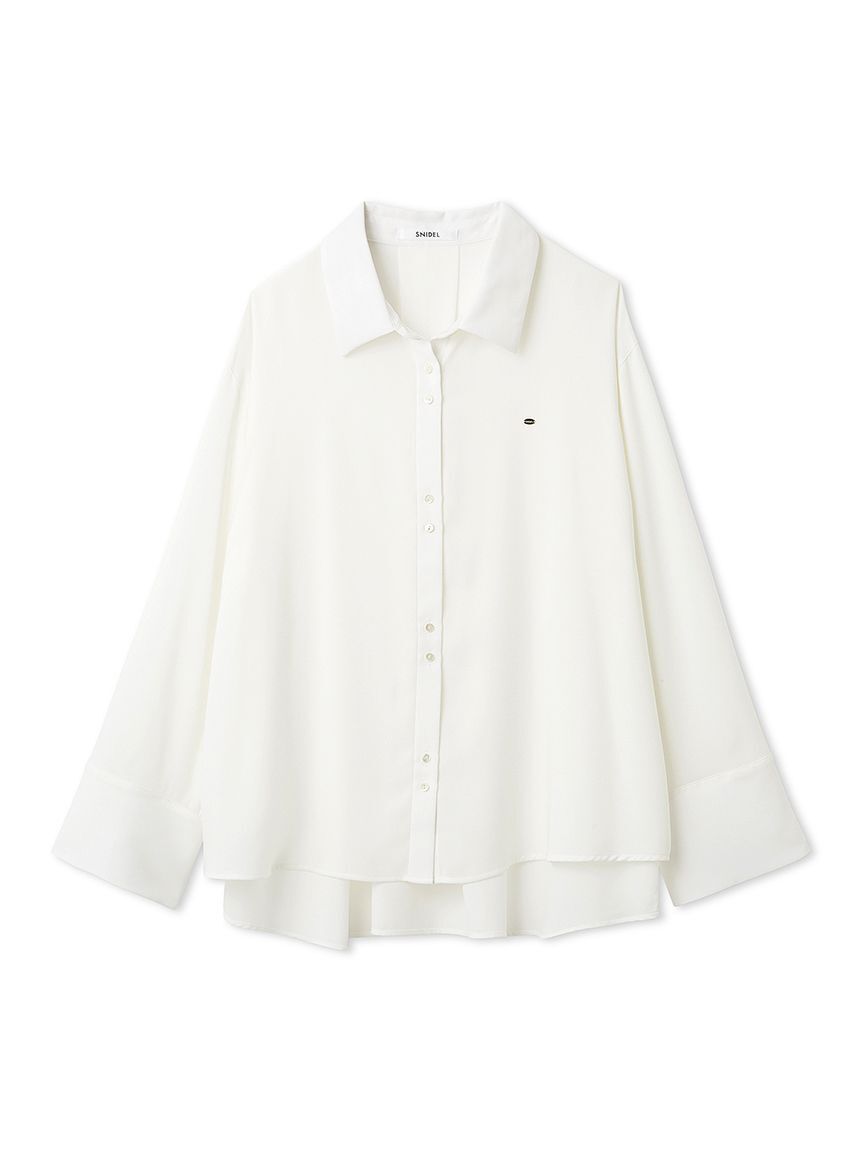 SNIDEL「バックサテンシャツ」|シャツ・ブラウス|