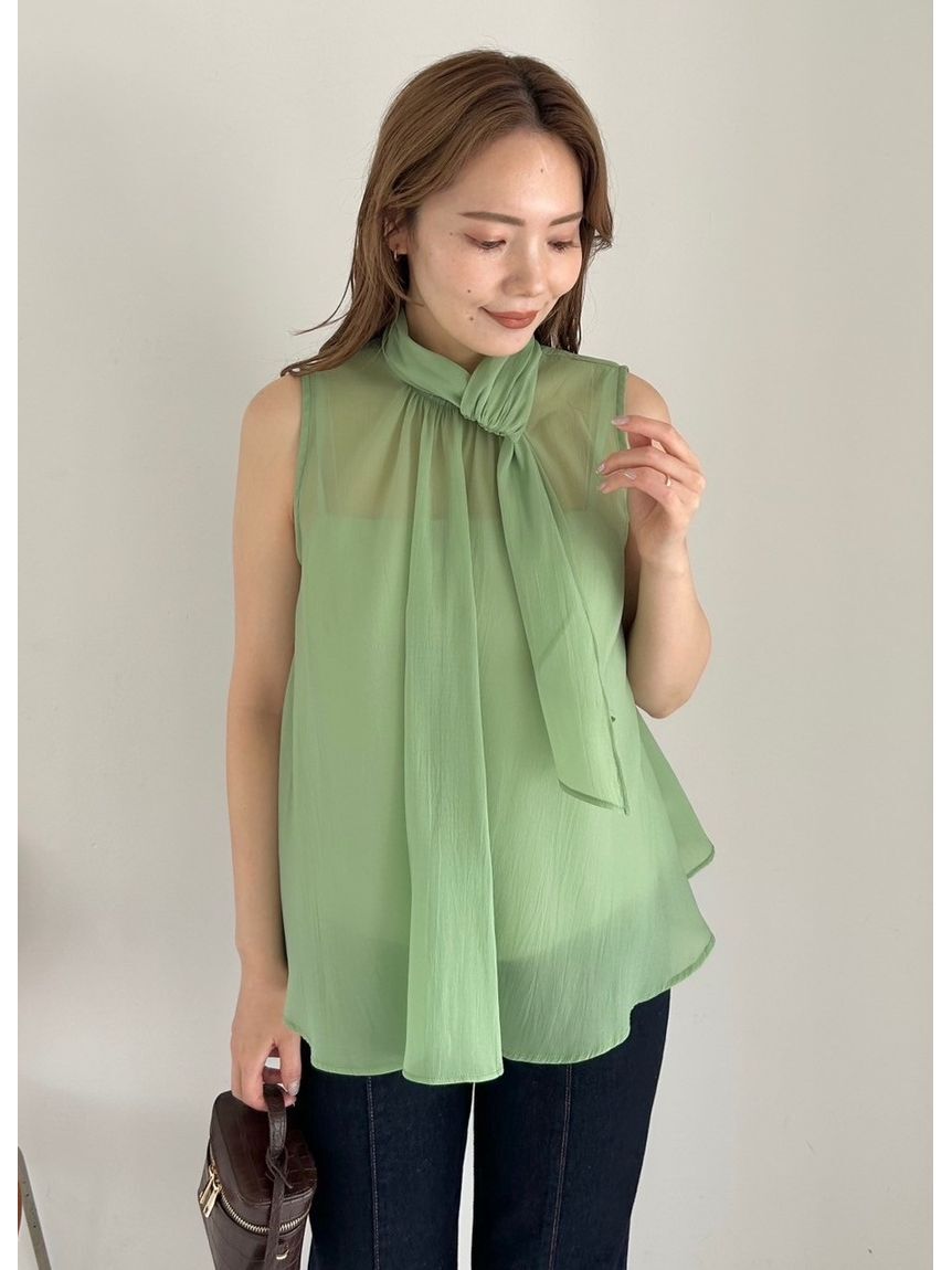 FRAY I.D「【限定カラー】シアーノースリボウタイブラウス」|シャツ・ブラウス|