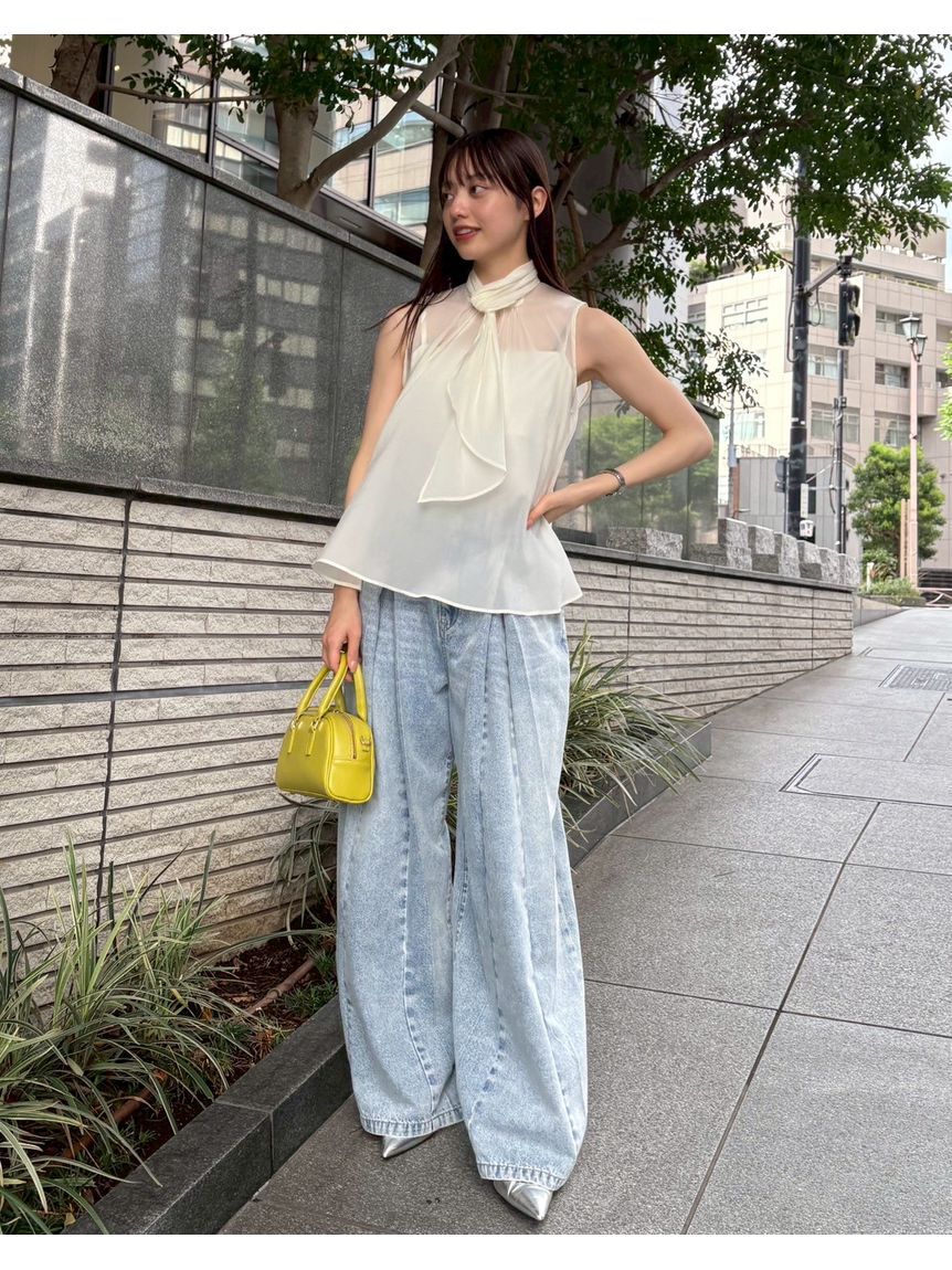 FRAY I.D「【限定カラー】シアーノースリボウタイブラウス」|シャツ・ブラウス|