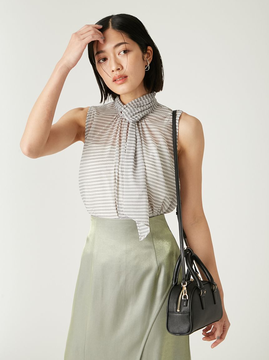 FRAY I.D「【限定カラー】シアーノースリボウタイブラウス」|シャツ・ブラウス|