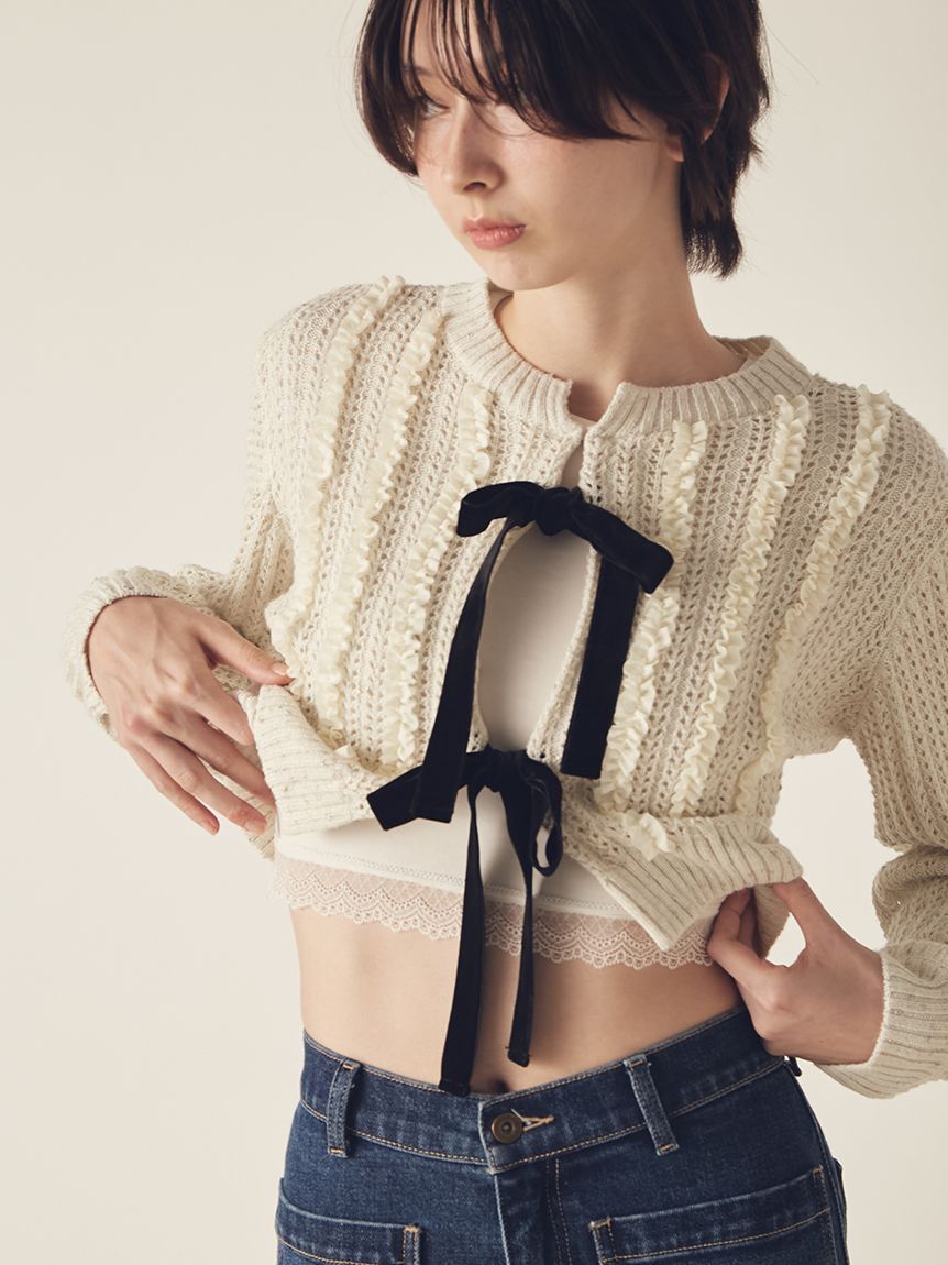 LILY BROWN Lingerie「【LILY BROWN Lingerie】メルティヒートクルーネック（吸湿発熱機能付）」|Tシャツ・カットソー|