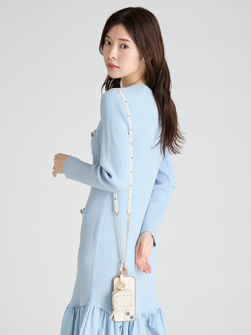 CELFORD「【リュタン】ビジュースタッズマルチポーチカスタムチャーム」|キーケース|