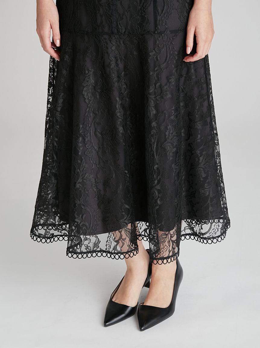 CELFORD「フレアスリーブレースマーメイドドレス」|ドレス|