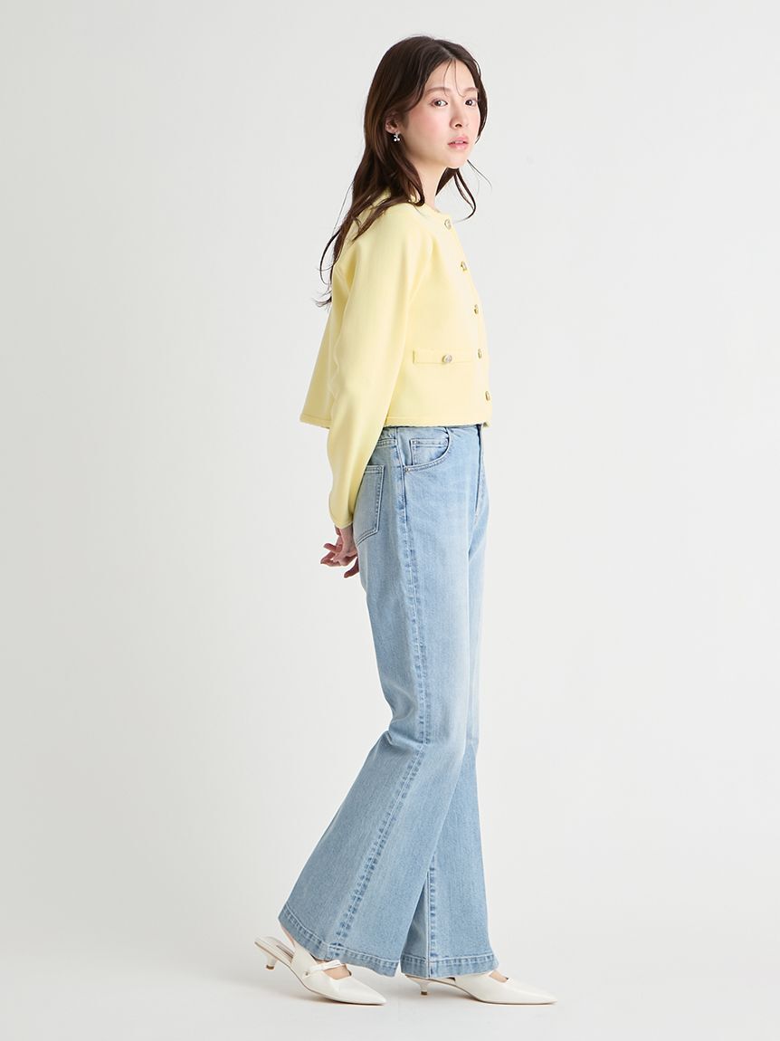 CELFORD「ハイウエストフレアデニムパンツ」|デニム|