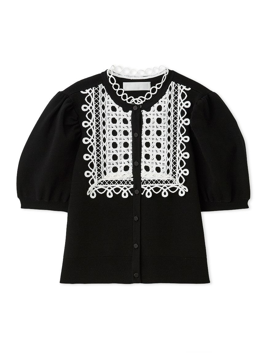 CELFORD「【洗える】【UVカット】ビブヨークレースカーディガン」|カーディガン|