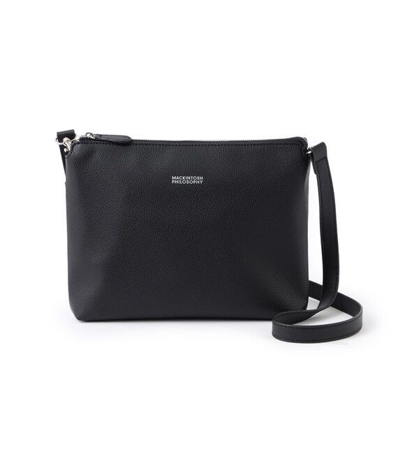 MACKINTOSH PHILOSOPHY「シンセティックシュリンクレザー 2WAYショルダーバッグ」|ショルダー・メッセンジャー|ブラック