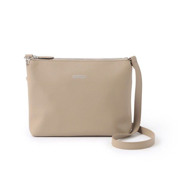 MACKINTOSH PHILOSOPHY「シンセティックシュリンクレザー 2WAYショルダーバッグ」|ショルダー・メッセンジャー|ベージュ
