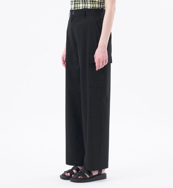 MACKINTOSH PHILOSOPHY「ストレッチツイルワイドパンツ」|カーゴ|