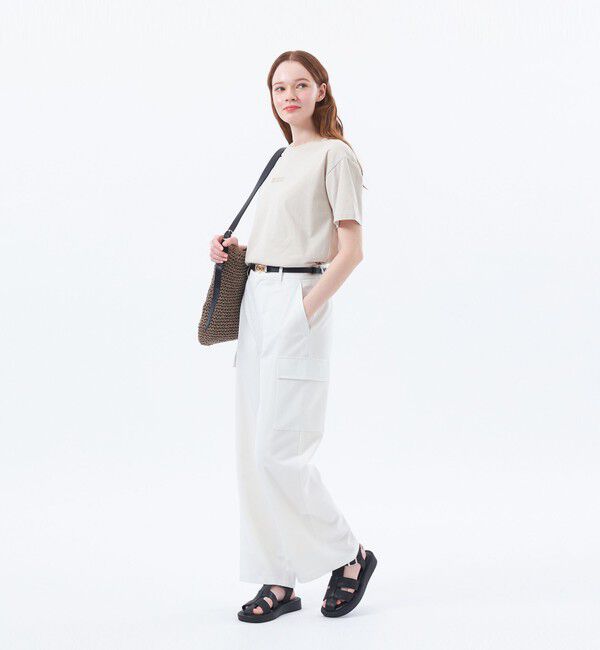 MACKINTOSH PHILOSOPHY「ストレッチツイルワイドパンツ」|カーゴ|