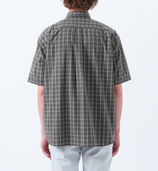 MACKINTOSH PHILOSOPHY「バッキンガムベア オーバーサイズボタンダウンシャツ モノトーンチェック」|シャツ・ブラウス|