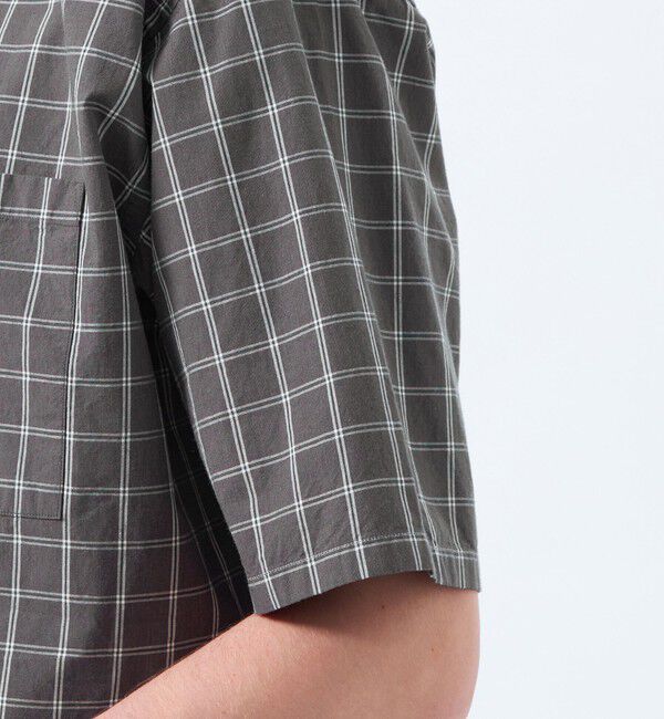 MACKINTOSH PHILOSOPHY「バッキンガムベア オーバーサイズボタンダウンシャツ モノトーンチェック」|シャツ・ブラウス|