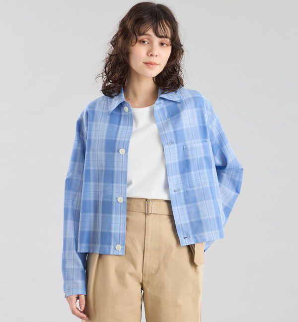 MACKINTOSH PHILOSOPHY「GREY LABEL シアーチェックHARLTON」|ブルゾン・スタジャン|ネイビー