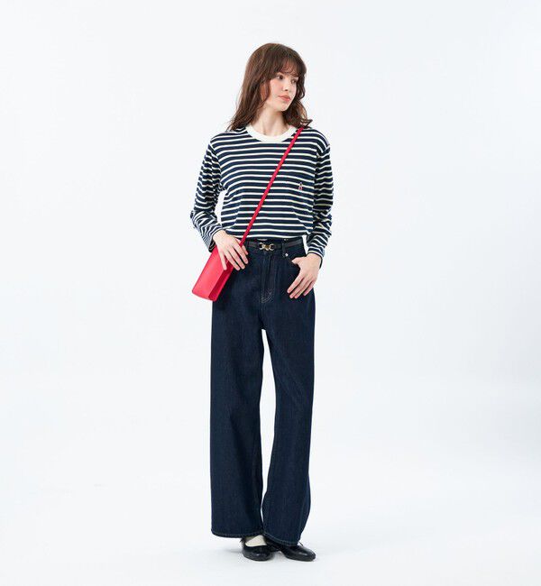 MACKINTOSH PHILOSOPHY「バッキンガムベア ボーダーポケットロンT」|Tシャツ・カットソー|