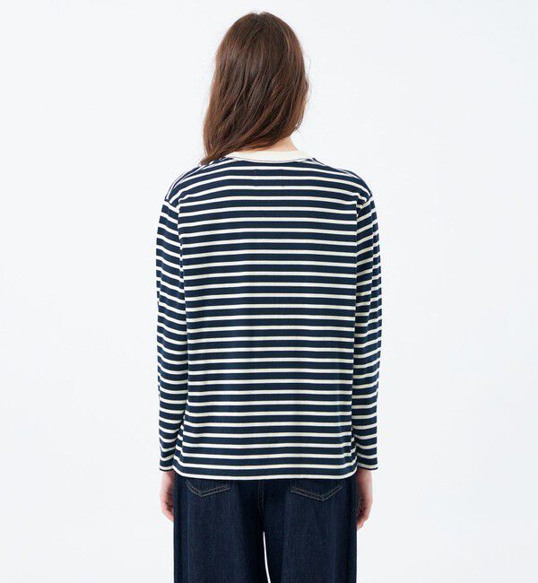 MACKINTOSH PHILOSOPHY「バッキンガムベア ボーダーポケットロンT」|Tシャツ・カットソー|