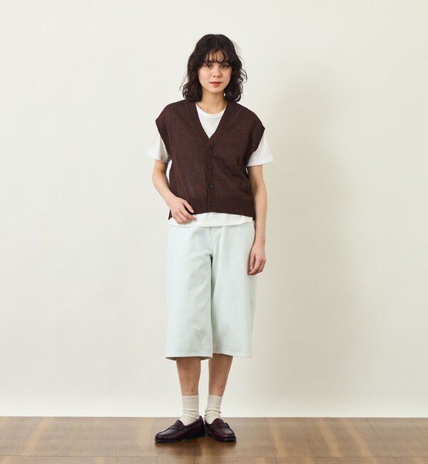 MACKINTOSH PHILOSOPHY「GREY LABEL ペーパーヤーンニットベスト」|ニット・セーター|